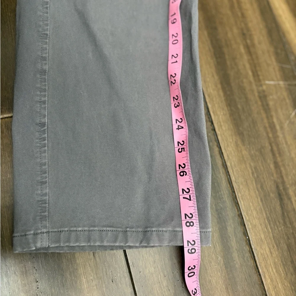 Dockers Men's Gray Chinos Slim/Coupe Sz 36x39 Pockets Casual Work Office Belt